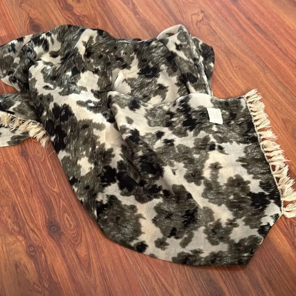 J crew Woodland camo lightweight shawl scarf